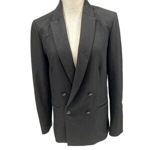 Fenn Wright Manson Studio Black Blazer M Double Breasted Womens Jacket